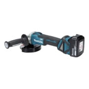 Meuleuse d'angle sans fil Makita DGA511RTJ, 18 V / 5 Ah, 2 batteries + chargeur en MAKPAC-4