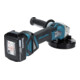 Meuleuse d'angle sans fil Makita DGA511RTJ, 18 V / 5 Ah, 2 batteries + chargeur en MAKPAC