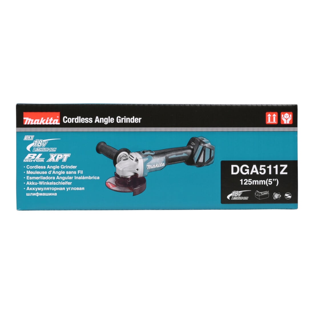 Meuleuse d'angle sans fil Makita DGA511Z, version solo