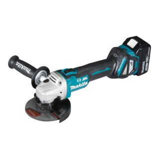 Meuleuse d'angle sans fil Makita DGA513RTJ 18 V / 5.0 Ah, 2 batteries + chargeur en MAKPAC