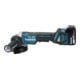 Meuleuse d'angle sans fil Makita DGA517RTJ, 18 V, 5,0 Ah avec interrupteur à palette, 2 batteries et chargeur, en MAKPAC