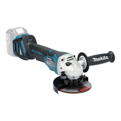 Meuleuse d'angle sans fil Makita DGA517Z 18,0 V avec interrupteur à palette (sans batterie, sans chargeur)
