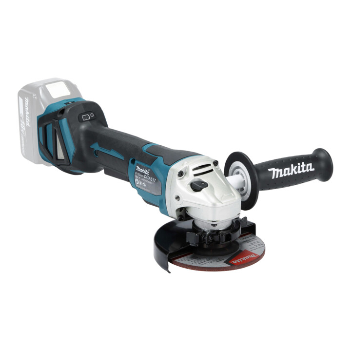 Meuleuse d'angle sans fil Makita DGA517Z 18,0 V avec interrupteur à palette (sans batterie, sans chargeur)