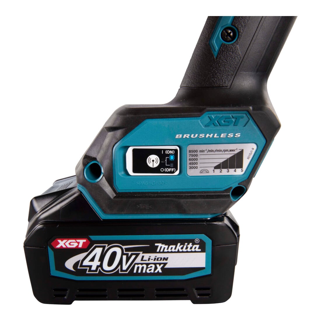 Meuleuse d'angle sans fil Makita XGT 40V GA023GM201
