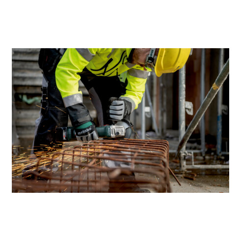 Meuleuse d'angle sans fil Metabo W 18 7-125 (602371510)X 165 L; 18V 2x4Ah Li-Power + ASC 55
