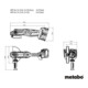 Meuleuse d'angle sans fil Metabo WPB 36-18 LTX BL 24-230 Quick, coffret en plastique