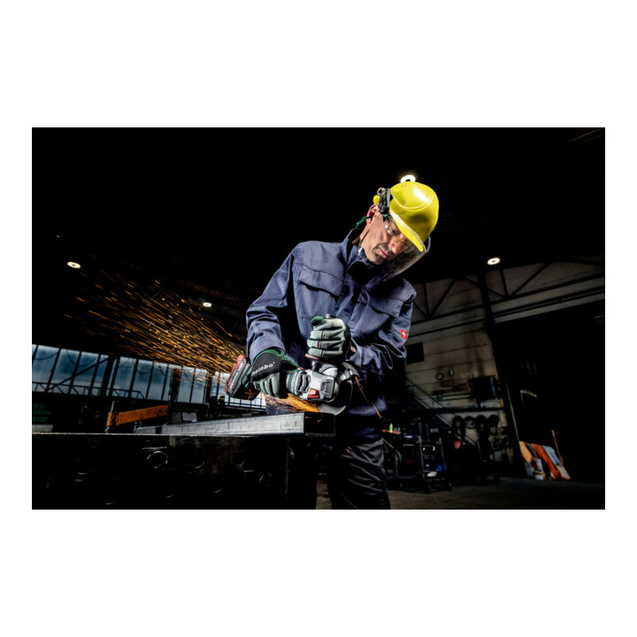 Meuleuse d'angle sans fil Metabo WVB 18 LT BL 11-115 Quick, metaBOX 165 L