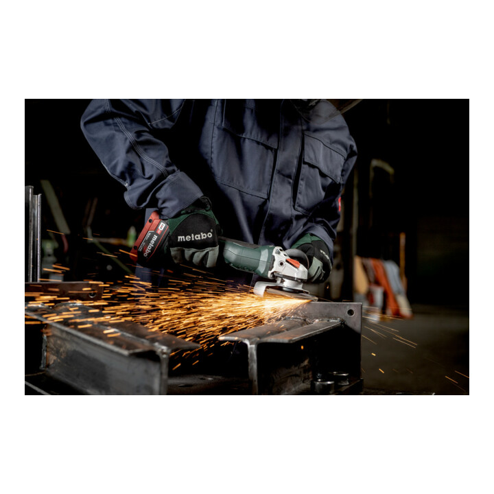 Meuleuse d'angle sans fil Metabo WVB 18 LT BL 11-115 Quick, metaBOX 165 L