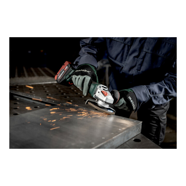 Meuleuse d'angle sans fil Metabo WVB 18 LT BL 11-115 Quick, metaBOX 165 L