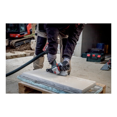 Meuleuse d'angle sans fil Metabo WVB 18 LT BL 11-125 Quick, metaBOX 165 L