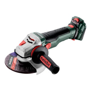 Meuleuse d'angle sans fil Metabo WVB 18 LTX BL 15-150 Quick (601747840) avec frein, réglage de la vitesse de rotation</li><li>Écrou de serrage rapide, batterie pivotante;X 165 L