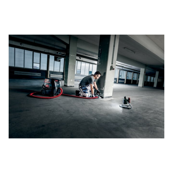 Meuleuse de rénovation Metabo RSEV 19-125 RT avec meule boisseau diamantée béton "professional" ; mallette plastique