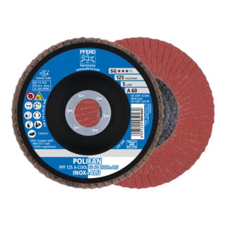 Meuleuse droite pour ventilateur PFERD 125mm A 60 SG -COOL