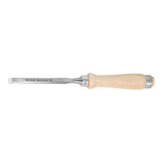 MHG Ciseau avec manche en bois, Largeur de lame: 10 mm