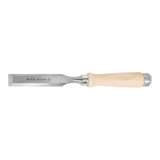 MHG Ciseau avec manche en bois, Largeur de lame: 25 mm
