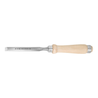MHG Scalpello con manico in legno, Taglienti l=12mm