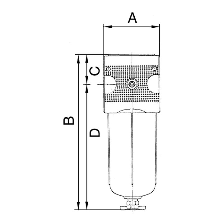Microfiltre multifix filetage mm 11,89 G 1/4 po. 280 l/min RIEGLER
