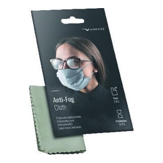 Mikrofaser-Antibeschlagtuch grau Box UNIVET
