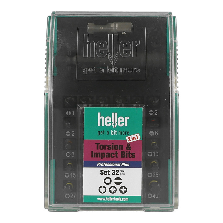 Embouts Heller Mini Box Torsion & Impact 32 pièces