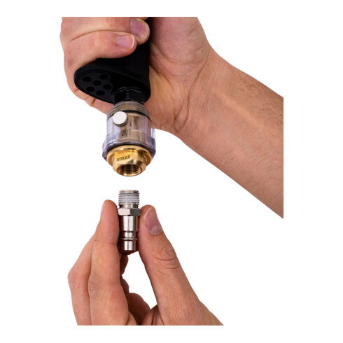 Mini-burette à air comprimé 1/4" STIER