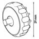 Mini-cliquet rond 29 mm VIGOR