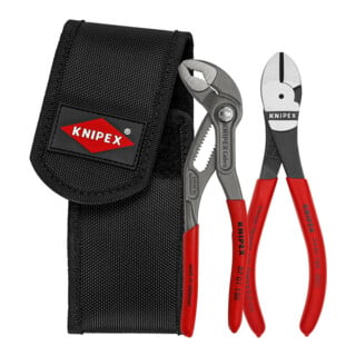Mini-jeux de pinces, en pochette de ceinture à outils Knipex