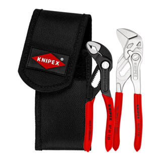 Mini-jeux de pinces, en pochette de ceinture à outils Knipex