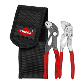 Mini-jeux de pinces, en pochette de ceinture à outils Knipex