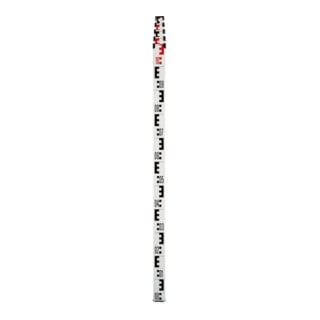 Mire télescopique Nedo L.1,22-5m 5 pcs. avec niveau à bulle