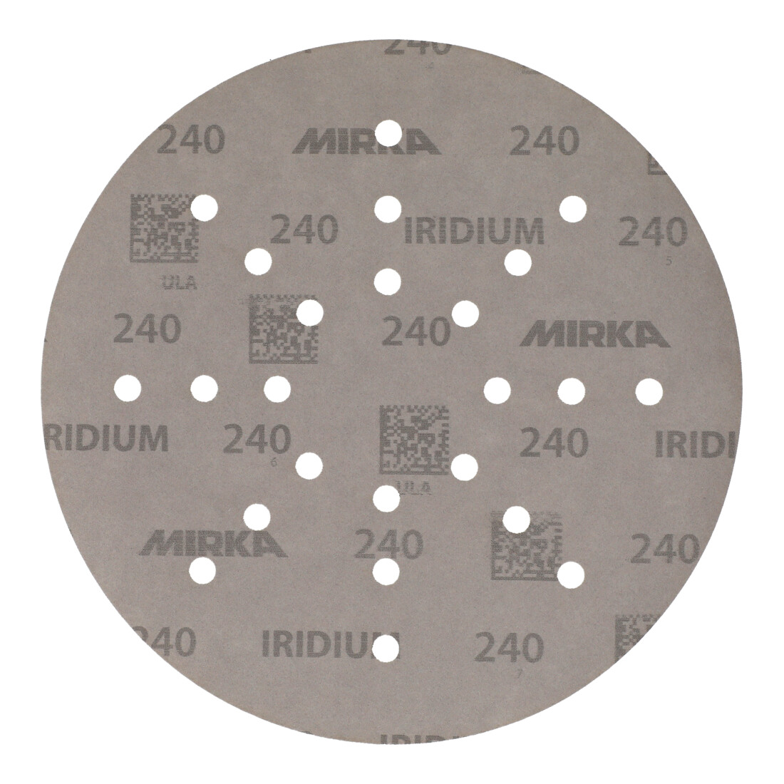 Mirka Abrasif papier IRIDIUM 225 mm Grip 240, pack de 25