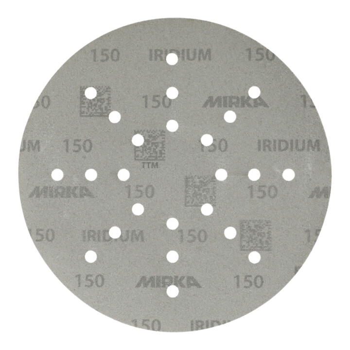 Mirka Abrasif papier IRIDIUM 225 mm Grip 24L 150 25 pièces/pack