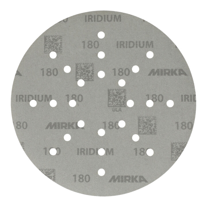 Mirka Abrasifs papier IRIDIUM 225 mm Grip 24L 180 Pack de 25