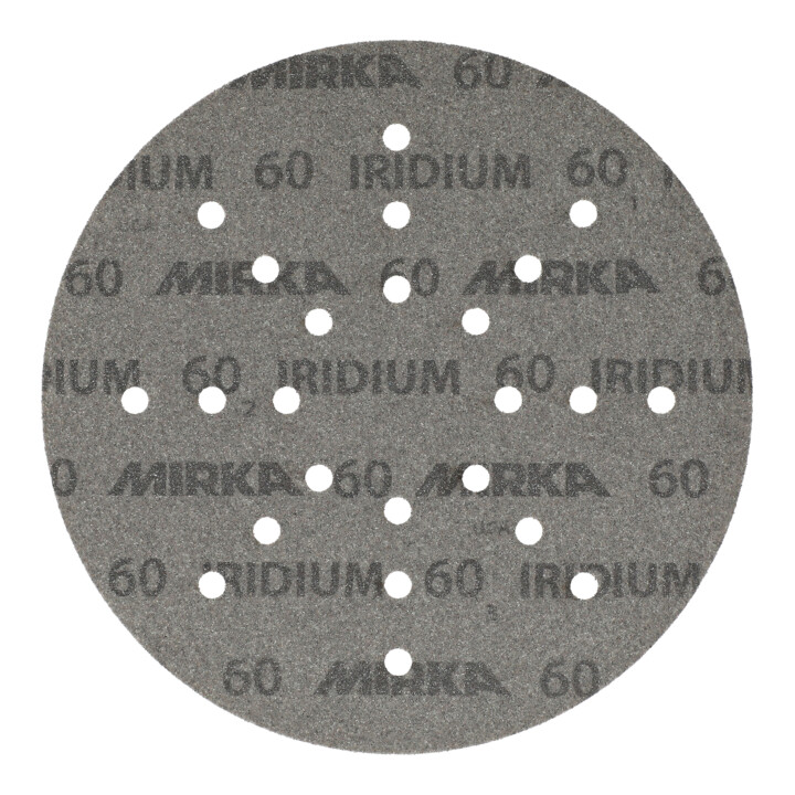 Mirka Abrasifs papier IRIDIUM 225 mm Grip 24L 60 25 pièces/pack