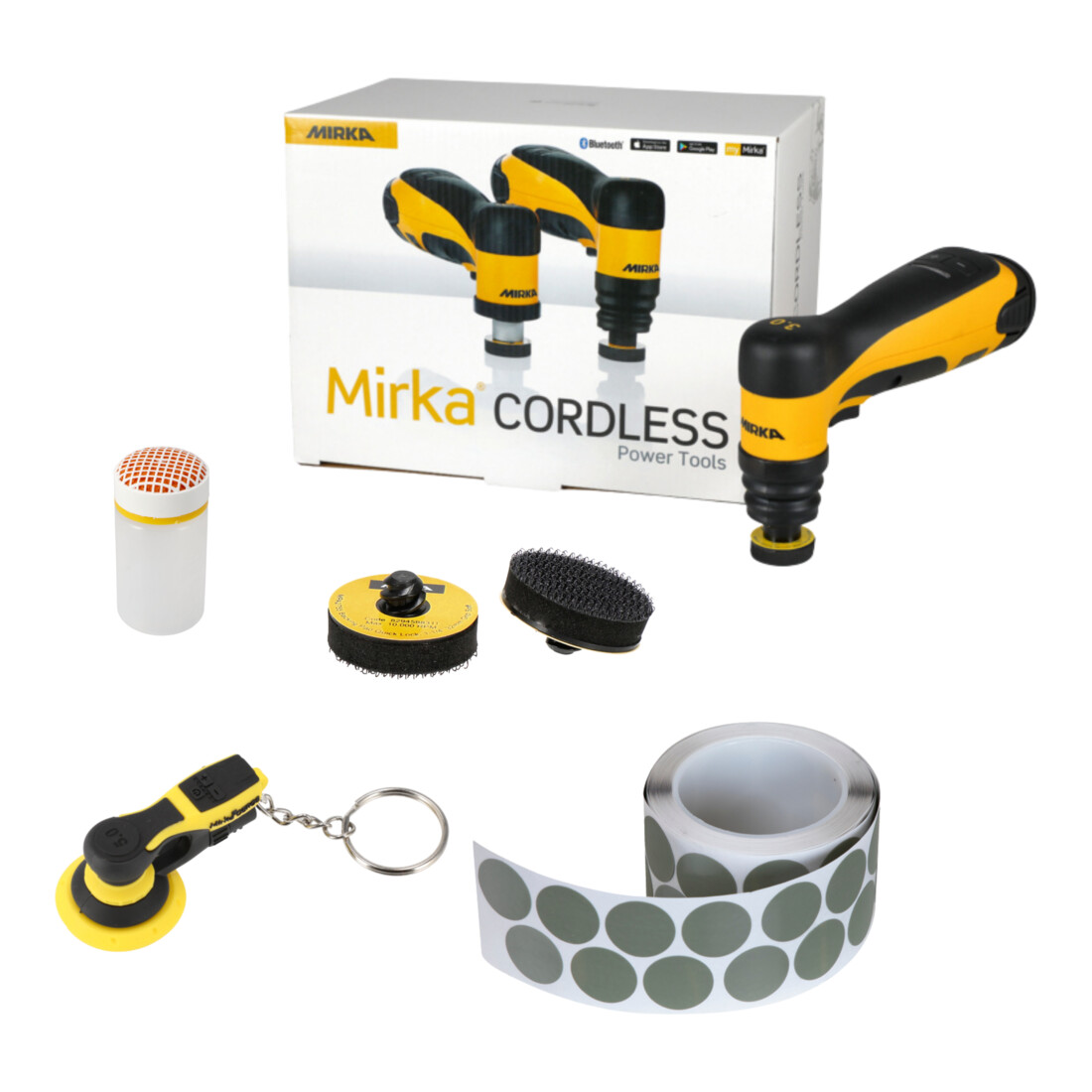 Mirka AOS-B-Pakket Spot-Repair complete oplossing op accu