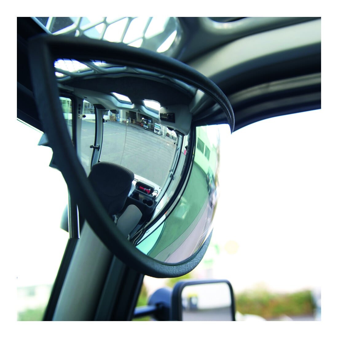 Miroir de chariot élévateur Moravia env. 270 x 135 x 75 mm super large avec cadre et support