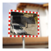 Miroir de circulation Moravia en acier inoxydable sans ferrures ni givre + pince