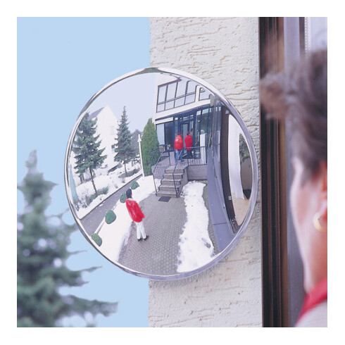 Moravia Miroir d’observation rond en acrylique 500 mm + support mural