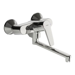 Mitigeur mural Hansa SPT-EH HANSAPOLO DN 15 Ausl 285mm chromé