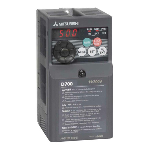 Mitsubishi Electric Frequenzumrichter 0,75kW 4,2A 200-240V FR-D720S-042SC-EC