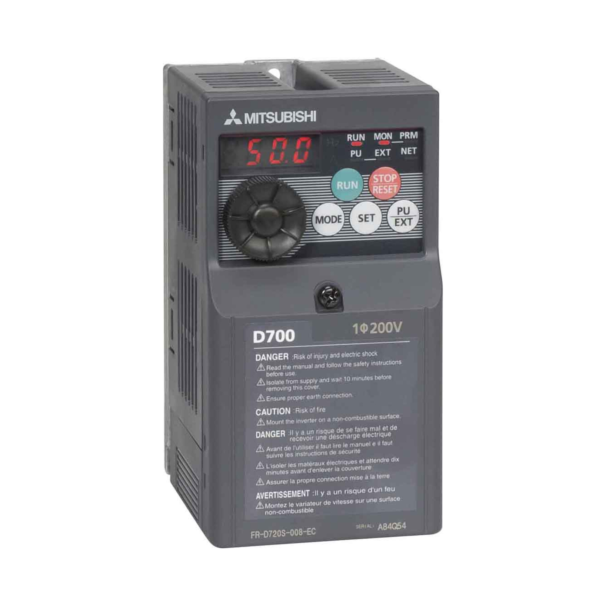 Mitsubishi Electric Frequenzumrichter 3, 7kW 8A 3x380-480V FR-D740-080SC-EC