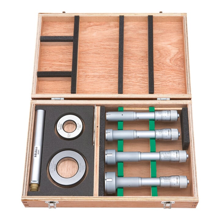 Mitutoyo 3-Linien Innenmessschr. Holtest im Satz 20-50mm (4 Stk.), einfaches Modell im Satz