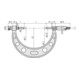 Mitutoyo Bügelmessschraube mit auswechelbarem Messamboss, 100-200 mm-3