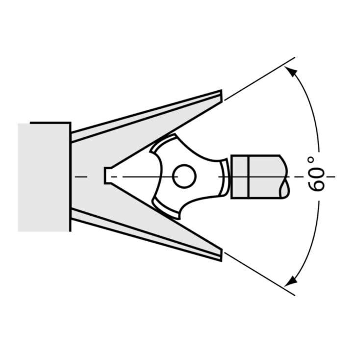 Mitutoyo Bügelmessschraube mit prismatisch angeordneten Messflächen an der Ambossseite, 1-15 mm