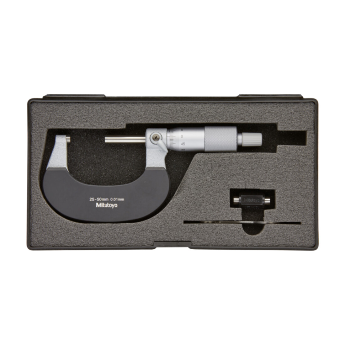 Mitutoyo Bügelmessschraube mit therm. Isolierung 25-50mm