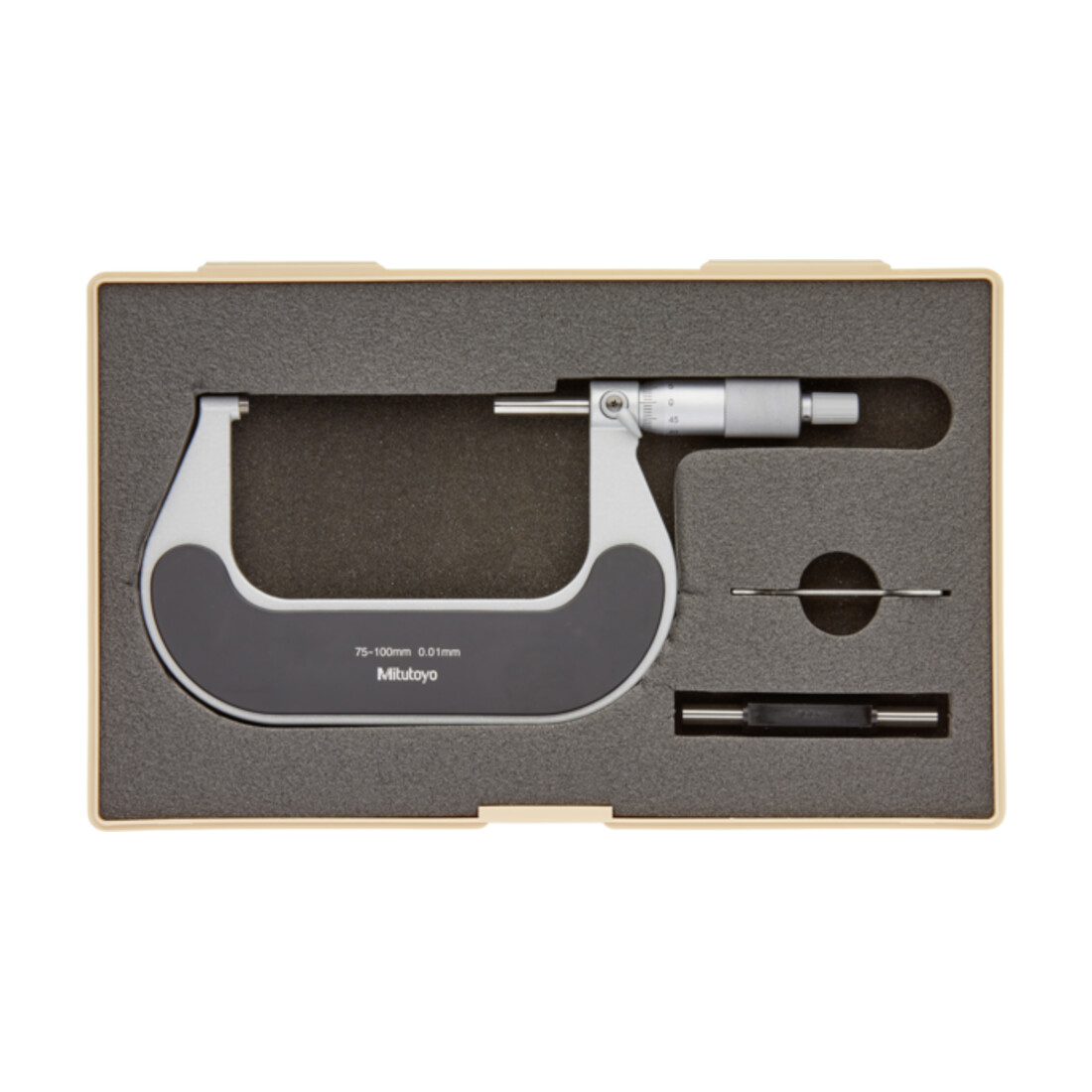 Mitutoyo Bügelmessschraube mit therm. Isolierung 75-100mm
