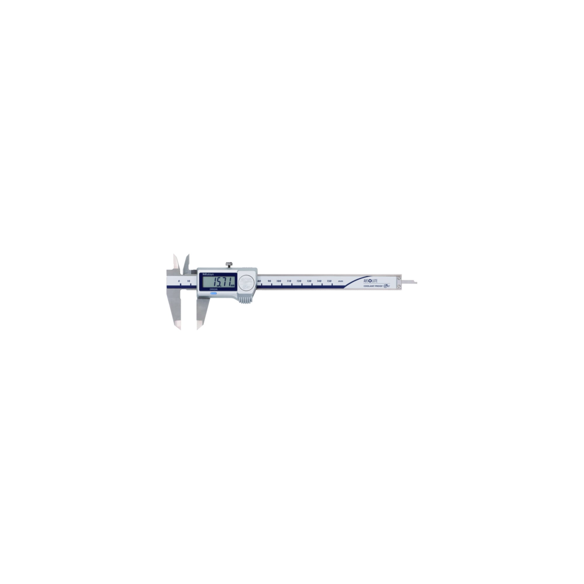Mitutoyo Digi. ABS Messschieber CoolantProof IP67 0-150mm, standard Tiefenmaß