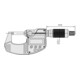 Mitutoyo Digitale Bügelmessschraube IP65 0-25mm, Digimatic, Ratschentrommel-4