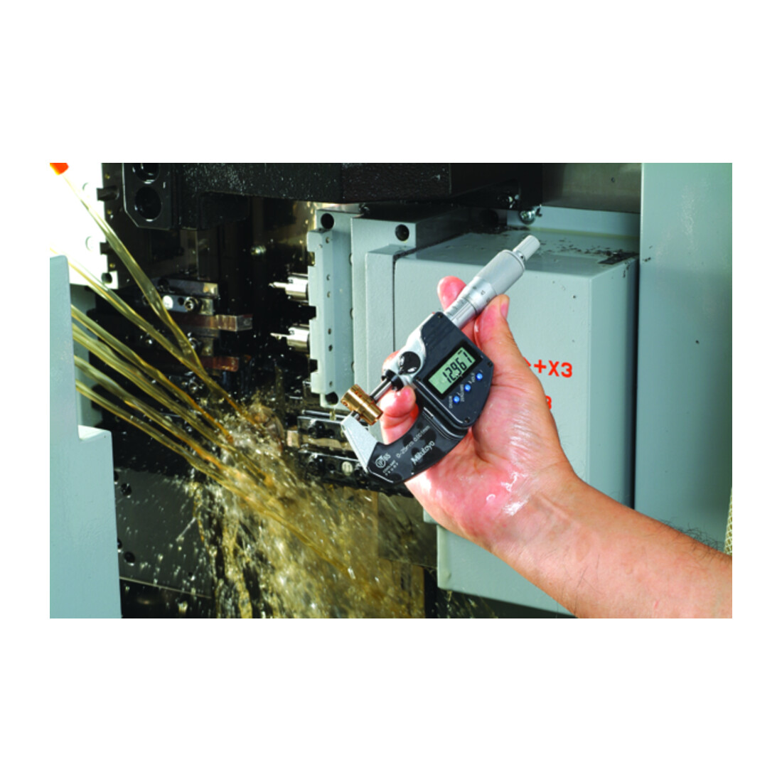 Mitutoyo Digitale Bügelmessschraube IP65 75-100mm, Digimatic