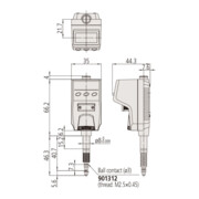 Mitutoyo Digitale Messuhr ID-B, IP66 5 mm, 0,001 mm-3