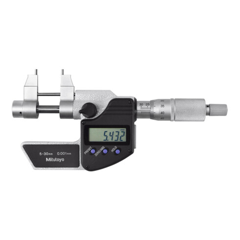 MITUTOYO Micrometro digitale con becchi per interni con uscita dati, Intervallo misurazione: 5-30mm